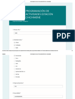 Programación de Actividades Estación Chichimene