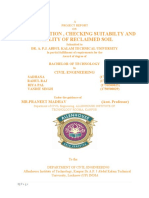 Soil Reclamation Project Report on Suitability and Stability