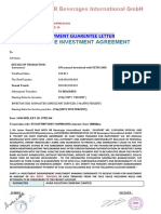 Payment guarantee letter for €100B transaction