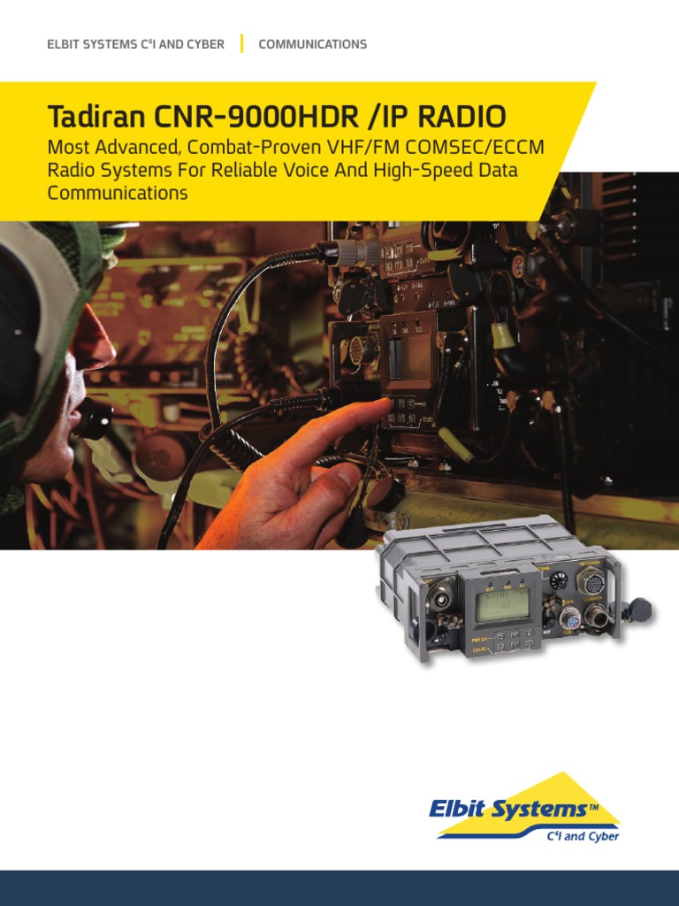 Tadiran CNR-9000HDR /IP RADIO | PDF | Radio | Computer Network