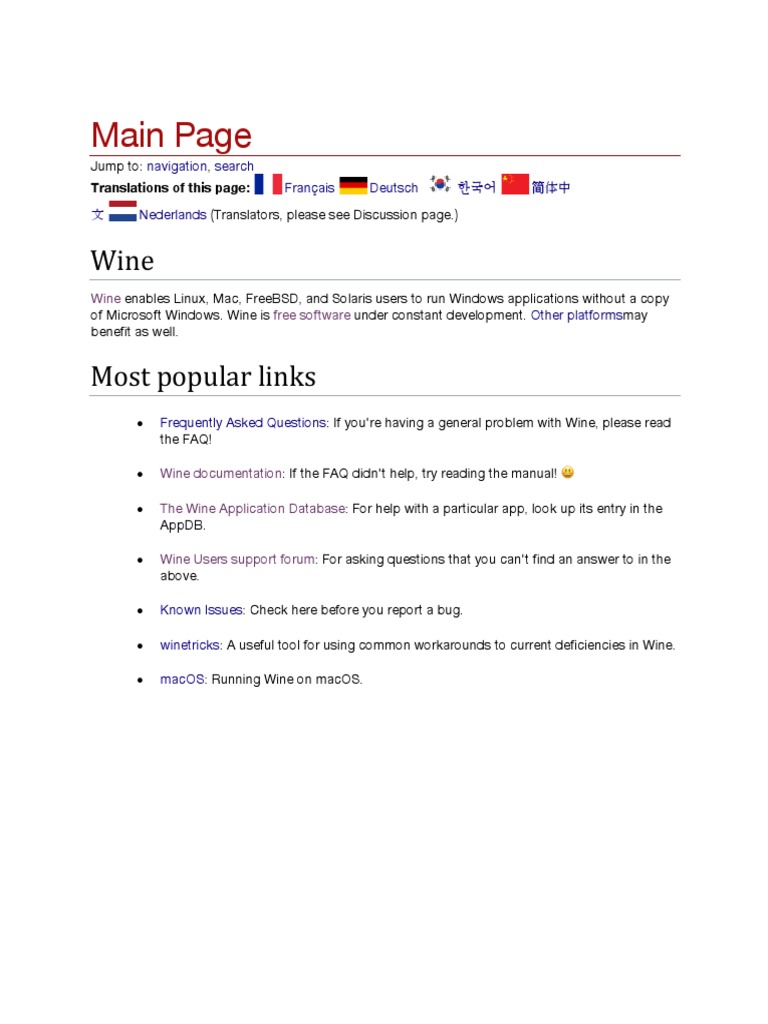 Run Windows Apps on Linux with Wine | PDF