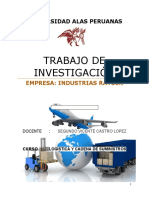 Trabajo de Investigación Empresa Industrias Raybe