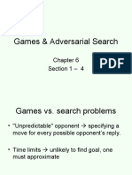 Games & Adversarial Search: Section 1 - 4