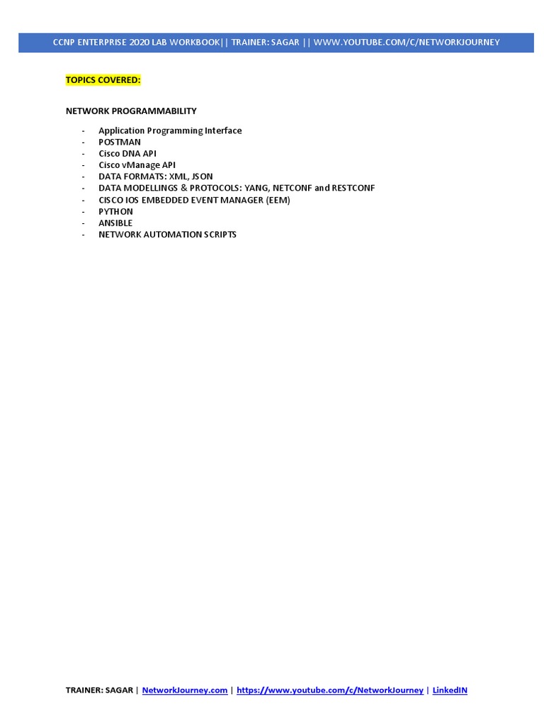 Network Programmability Essentials | PDF | Representational State ...
