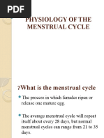 Physiology of the Menstrual Cycle | PDF | Menstrual Cycle | Luteinizing ...