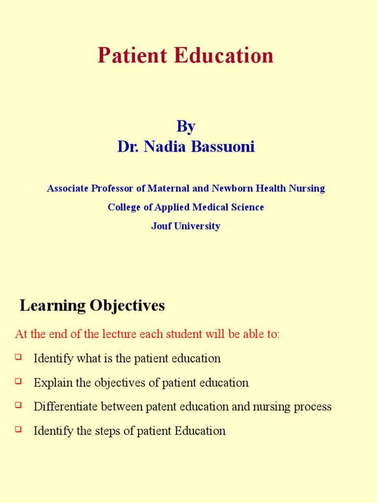 9 Patient Education | PDF | Patient | Health Care