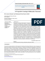 Integration of Structured Cooperative Learning in Mathematics Classrooms