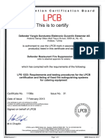 Defender LPCB Certificate