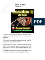 TODAS Las Escalas de BAJO ELÉCTRICO PDF GRATIS