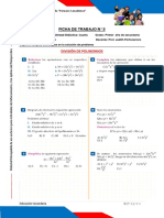 5 Ficha Primer Ano Division de Polinomios