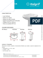 FT - Lavatorio + Pedestal