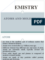 Chemistry: Atoms and Molecules