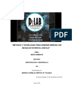 Metodos y Tecnologias para Generar Energia Con Biogas de Estiercol Avicola