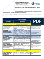 Cronograma Convocatorias - 2021-2022 PDF