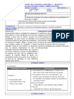 Planeacion Bloque 4 de Educacion Fisica Primero