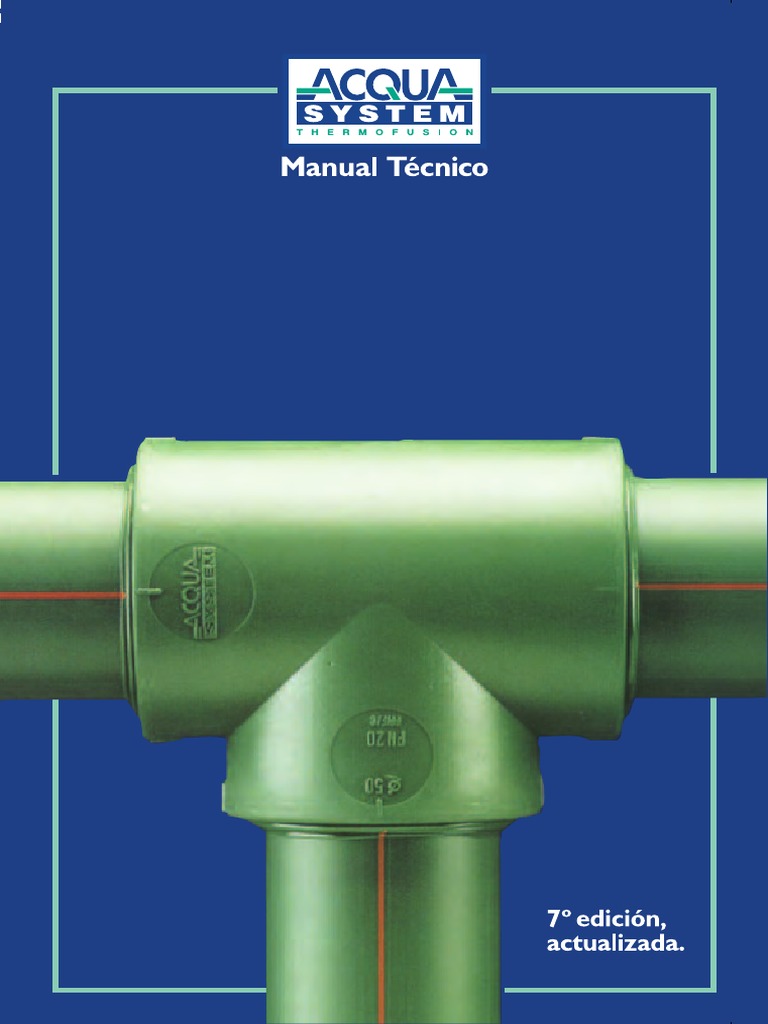 Acqua System Manual Tecnico Pdf Tuberia Transporte De Fluidos Agua