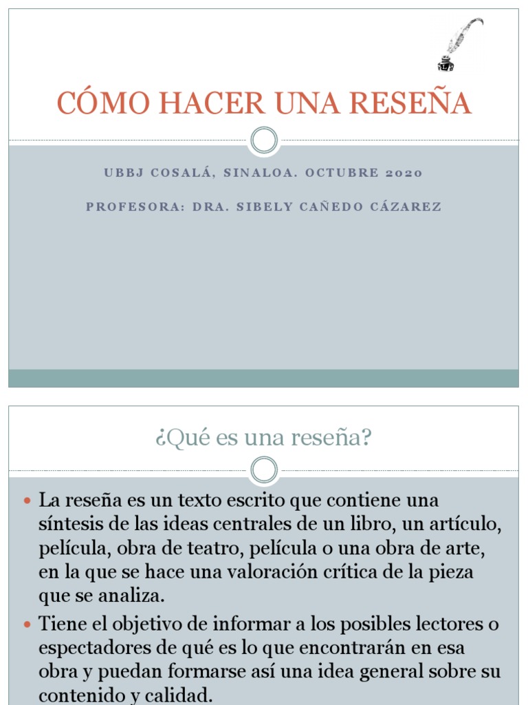 Guía Completa para Hacer Reseñas | PDF | Sumario abstracto)