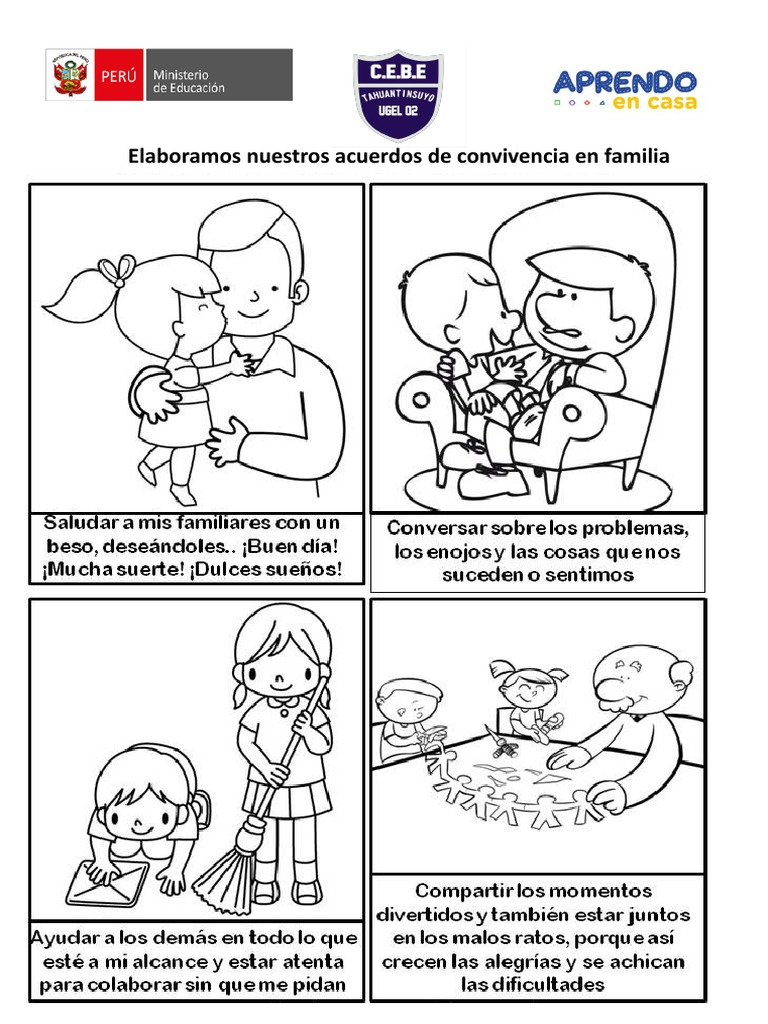 Elaboramos Nuestros Acuerdos de Convivencia en Familia | PDF