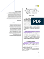 Trauma y la pérdida de la dignidad humana