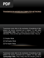 Transmission Modes in Computer Networks