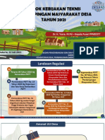 Pokok Kebijakan Teknis Pendampingan Masy Desa-Juli 2021