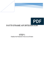 Paytr Iframe Api Integration: Display The Payment Form in An Iframe