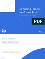 Reducing Patient No-Show Rates:: A Comprehensive Guide
