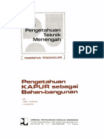 Pengetahuan Kapur Sebagai Bahan Bangunan