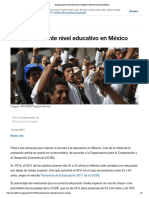 El Preocupante Nivel Educativo en México - Foro Económico Mundial