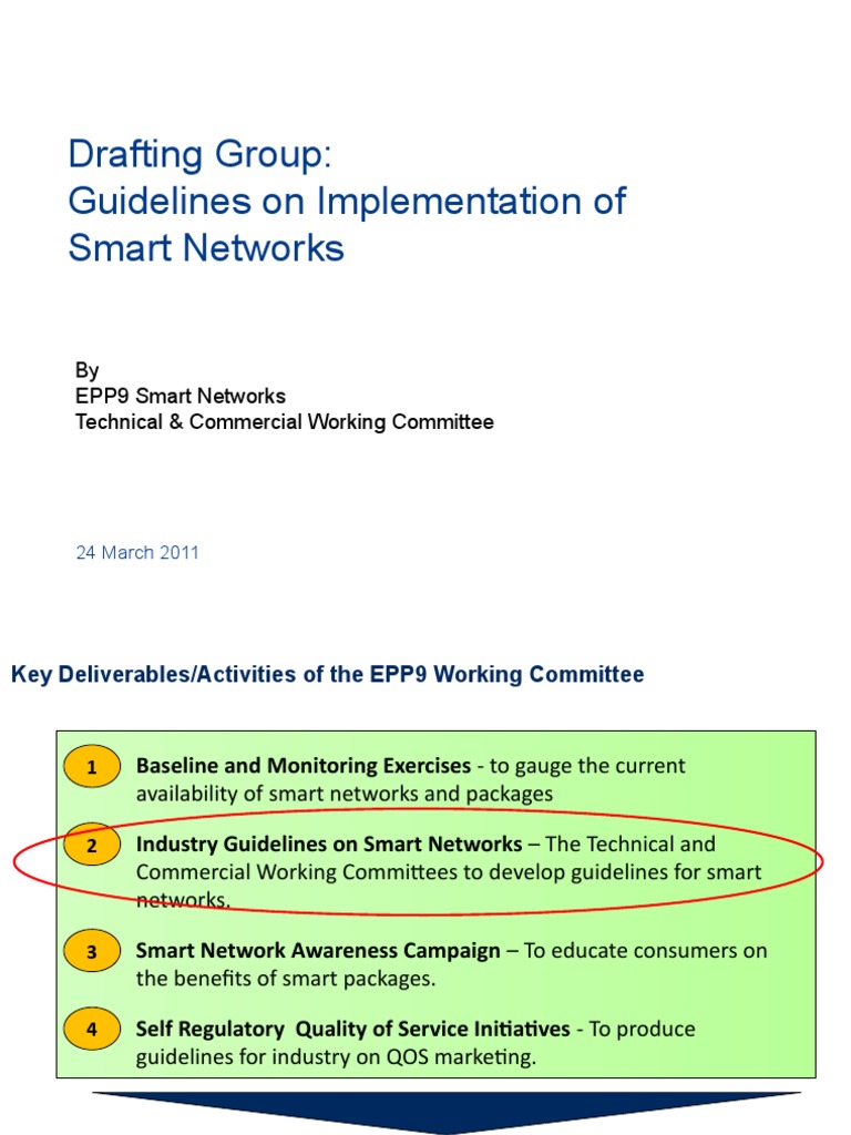 Industry Guidelines for Smart Networks | PDF | Quality Of Service ...