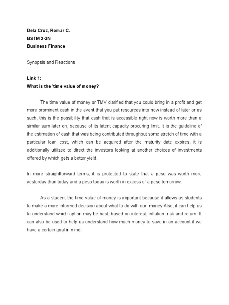 Understanding Time Value of Money | PDF | Financial Statement | Balance ...