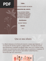 Silueta en el diseño de moda