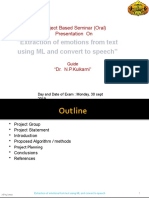 Extraction of Emotions From Text Using ML and Convert To Speech