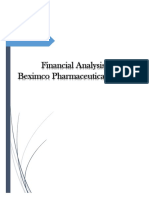 Financial Analysis On Beximco Pharmaceuticals Limited