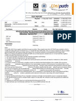 Test Report: Test Name Results Units Bio. Ref. Interval