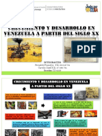 Crecimiento y Desarrollo en Venezuela A Partir Del Siglo XX