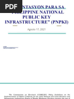 Oryentasyon para Sa "Philippine National Public Key Infrastructure" (Pnpki)