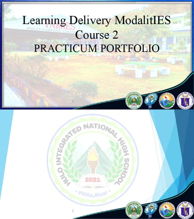 Learning Delivery Modalities Course 2: Practicum Portfolio | PDF