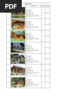 Wooden House Price List and Catalog