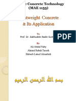 Lightweight Concrete & Its Application