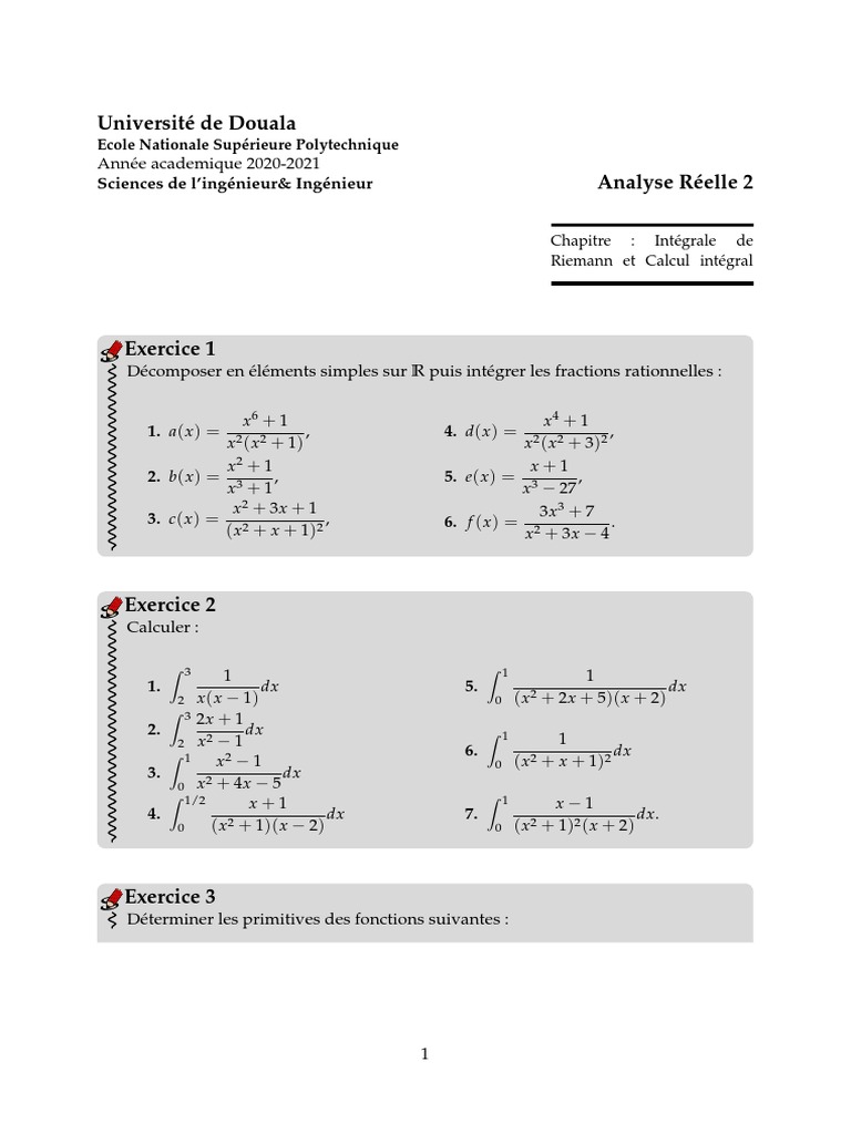 Intégrales et Primitives Avancées | PDF | Concepts mathématiques ...
