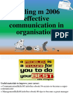 Fielding M 2006 Effective Communication in Organisations: Free Ebook