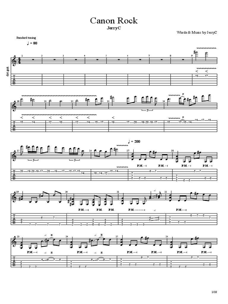 Tab Canon Rock | PDF