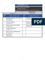 Chemistry (52) : Semester 1 Semester 2