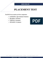 01. IELTS Placement Test - Bài test rút gọn