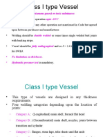 Class I Vessels for Toxic Gases