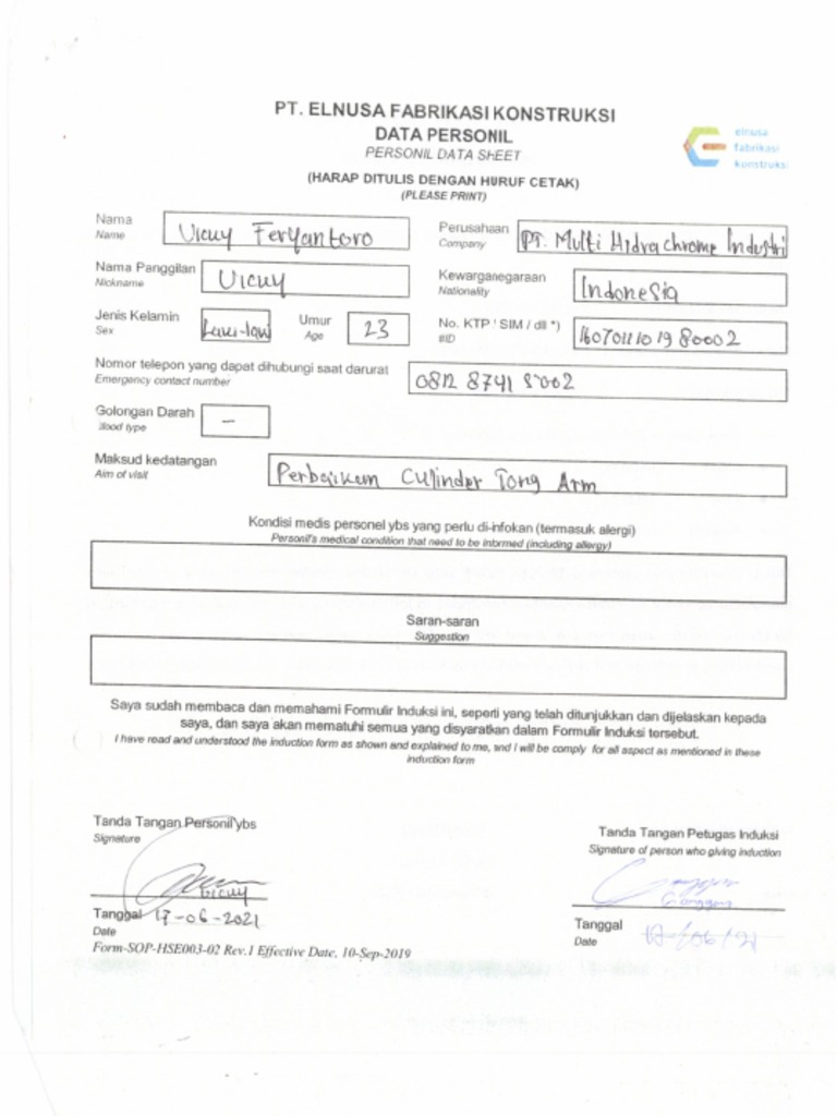 Safety Induction Pdf