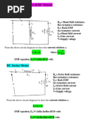 Types of DC Motors: From The Above Circuit Diagram We Have The Current Relation As