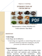 PHARM 415 Crude Drugs Introduction