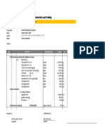 Proposed Warehouse Building Materials Breakdown